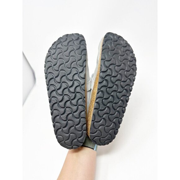 Birkenstock Womens Buckley Suede Clog Shearling Lined In Dusty Teal Size 38 - Picture 3 of 8